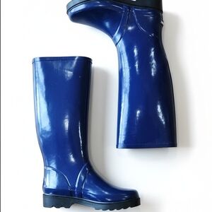 Polo Sport Ralph Lauren Blue  Rain Boots Sz 5